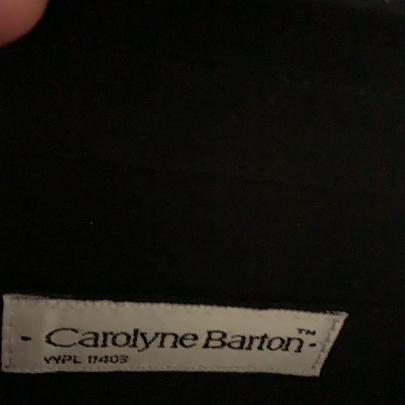 Carolyne Barton Black Evening Bag Handbag with magnetic snap & shoulder strap - Picture 9 of 11